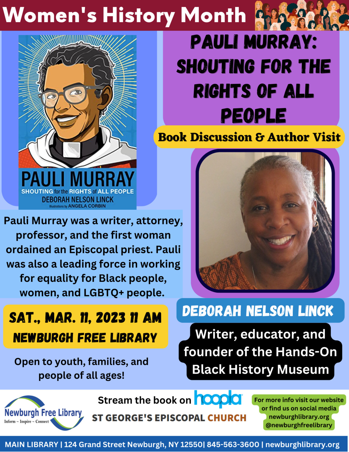 Pauli Murray: Shouting For The Rights Of All People- Book Discussion With Author, Deborah Nelson ...